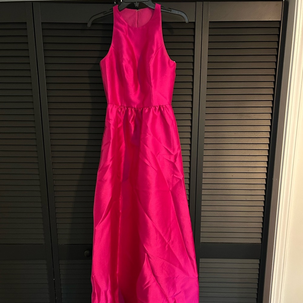 Fuscia bridesmaid dress, Alfred Sung, size 2